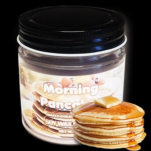 Morning Pancakes: Ahornsirup-Duft Eindocht-Soja-Wachskerze