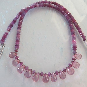 Rubies and Pink Tourmaline Necklace