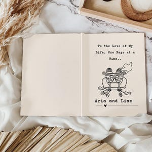 Wedding Vows Journal for Couples Custom Personalized Love Story Notebook Romantic Gift Anniversary Engagement Keepsake