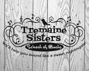 Tremaine Sisters School of Music SVG, Cinderella Stepsisters (Digital Files)