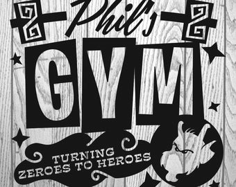 Phil's Gym SVG, Hercules Workout Design (digitale bestanden)