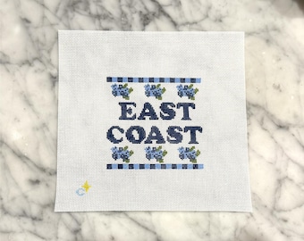 East Coast Hydrangea (Hand-Painted Needlepoint Canvas)