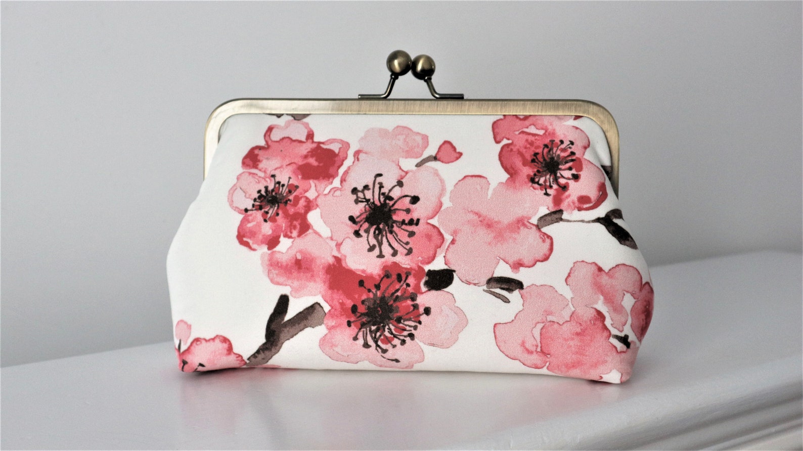 Cherry Blossom Clutch Bridal Accessories Bridal Clutch Etsy