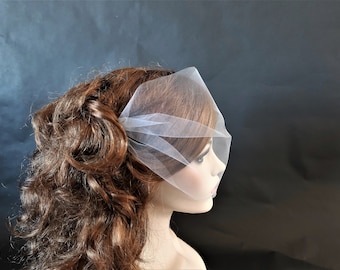 Tulle Birdcage Veil, Wedding Veil, Bridal Veil, Bandeau Birdcage Veil, Wedding Mini Veil