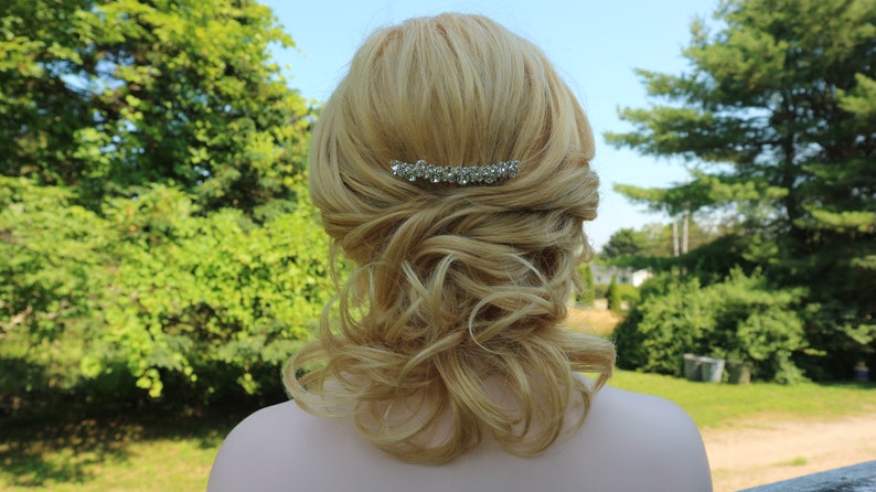 Bridal Hair Comb,Crystal Rhinestone Wedding Hair Comb,Bridal Hair Accessories,Wedding Accessories,Decorative Hair Comb,C8 image 2