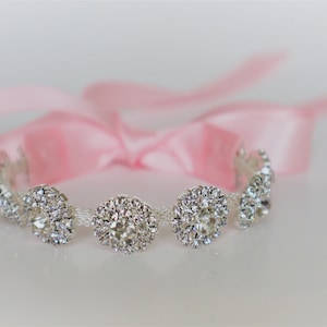 Silber Strass Braut Armband,Brautschmuck,#B39