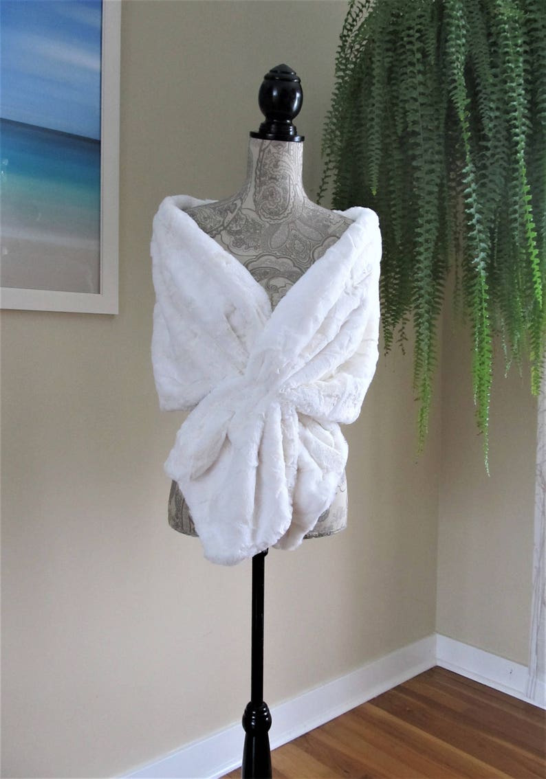 Faux Fur Bridal Wrap Bridal Stole Wedding Cover Up Bridal Etsy