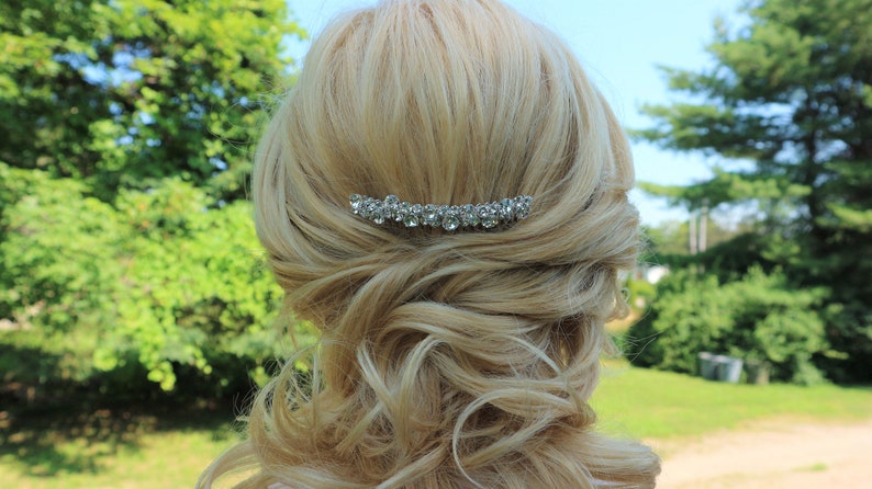 Bridal Hair Comb,Crystal Rhinestone Wedding Hair Comb,Bridal Hair Accessories,Wedding Accessories,Decorative Hair Comb,C8 image 4