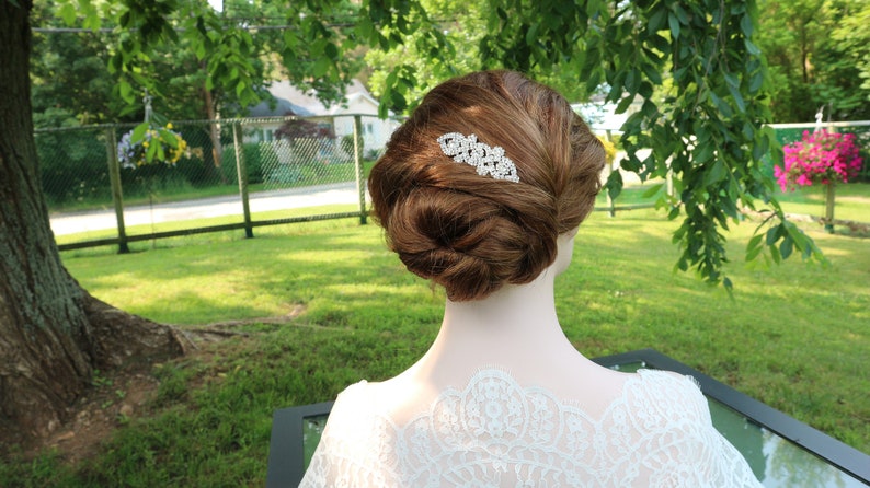 Silver Bridal Hair Comb,Crystal Rhinestone Wedding Hair Comb,Bridal Hair Accessories,Wedding Accessories,Decorative Hair Comb,#C40