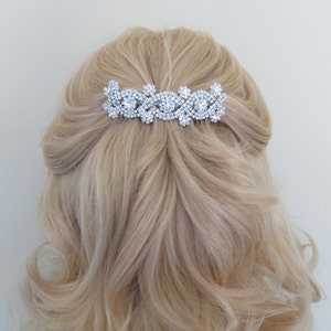 Silver Bridal Hair Comb,Rhinestone Wedding Hair Comb,Bridal Hair Accessories,Wedding Accessories,Decorative Hair Comb #C40
