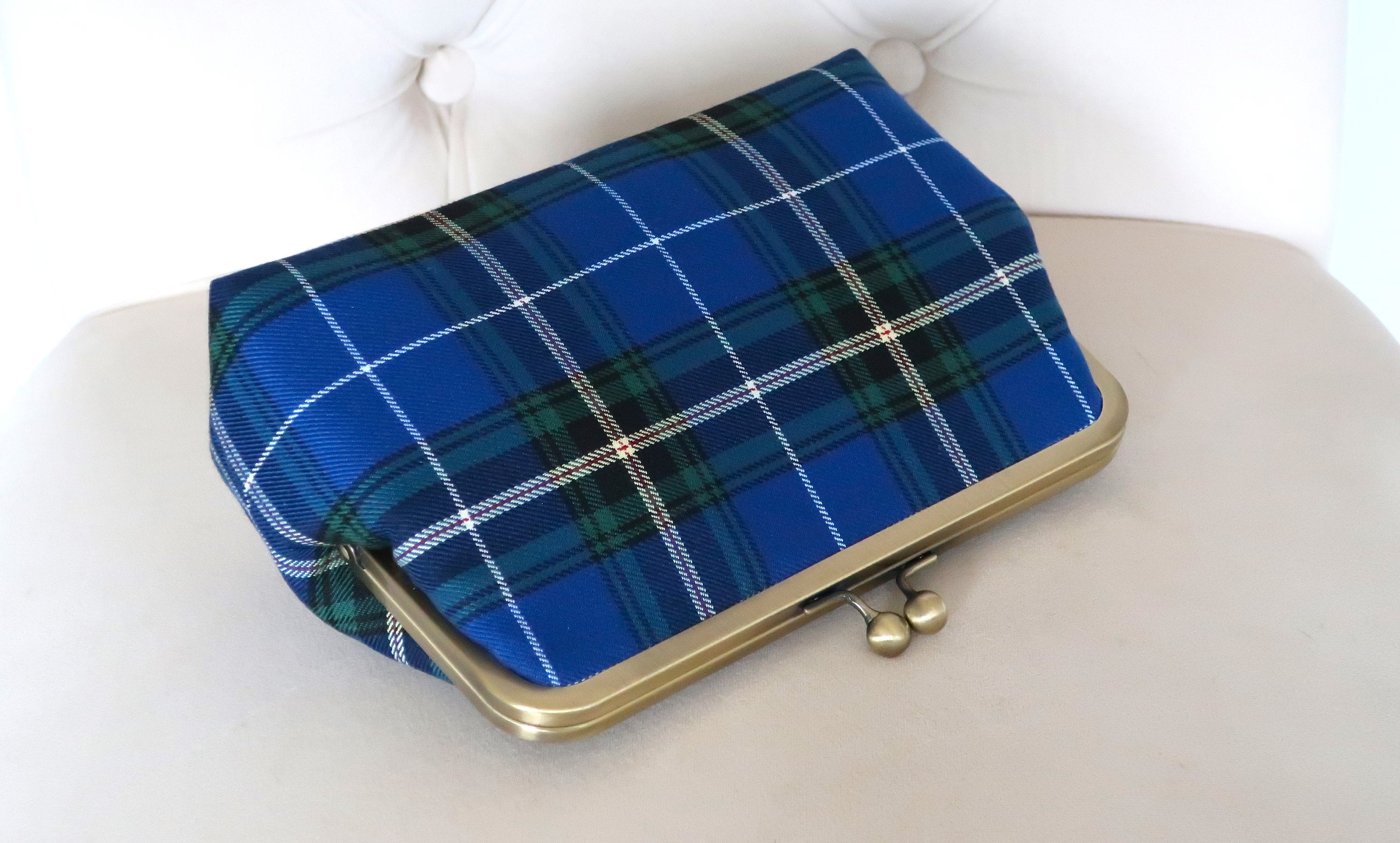 Nova Scotia Tartan Clutch Tartan Fabric Bag Bridal Accessories Bride Clutch Bridesmaid Clutch Wedding Purse Etsy