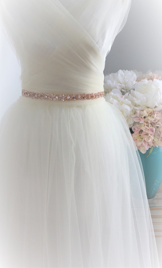 rhinestone sash for bridesmaid dress Rose Gold Crystal Rhinestone Bridal Sash, Wedding Sash, Bridal Accessories, Bridal  Belt, Handmade Sash, Plus Size Belt, Style #21