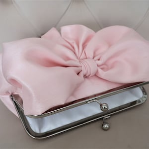 Full Bow Clutch, Bridal Accessories, Bridal Clutch, Bridesmaid Clutch, Clutch Purse, Wedding Clutch Purse image 3