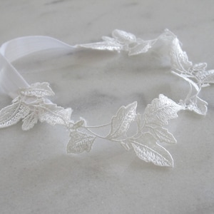 Embroidered Ivory leaf Bridal Garter,Wedding Garter,Bridal Accessories,Style G01 image 1