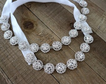 Silver Crystal Bridal Garter Set,Wedding Garter,Bridal Accessories,Toss Garter,Keepsake Garter,Style #G39