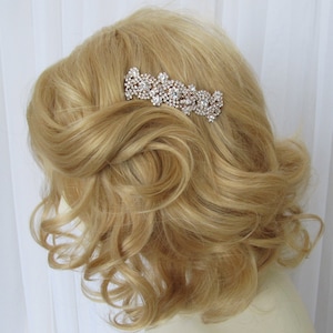 Rose Gold Bridal Hair Comb,Rhinestone Wedding Hair Comb,Bridal Hair Accessories,Wedding Accessories,Decorative Hair Comb #C29