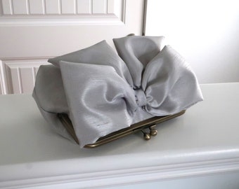 Pochette avec noeud complet, Accessoires de mariée, Pochette de mariée, Pochette de demoiselle d'honneur, Pochette, Pochette de mariage