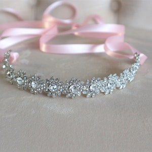 Silver Crystal Rhinestone Bridal Tiara Headpiece,Bridal Crown,Bridal Accessories,Wedding Accessories,Crystal Wedding Hairpeice#128