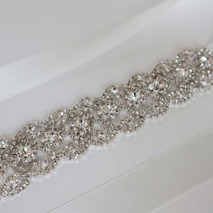 Silver Rhinestone Bridal Cuff,Wedding Accessories, Bracelet,Crystal Bridal Bracelet,B16 image 2