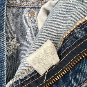 vintage Levis 505 upcycled floral hankie patchwork jeans 34x31 image 6