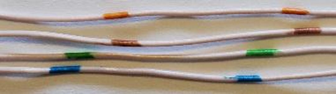 Multi Color Wire Multi Colored Plastic Coated Collection Wires--group 1 - Etsy
