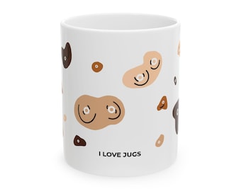 Grappige keramische rotsklimmer, ik hou van kannen klimmen cadeau, 11oz 15oz beker, klimliefhebber thee koffiemok, rotsklimmen humor cadeau,