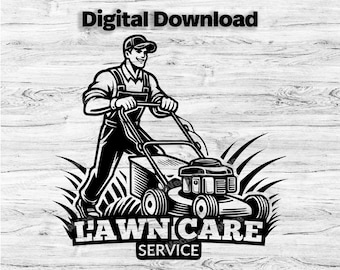 Landscaping Business Logo Customize Template, SVG, PDF, PNG, Jpg Lawncare Logo, Company Logo, Business Logo, Mowing Design, Instant Download