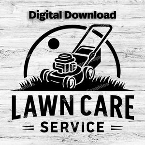Landschafts-Business-Logo-Anpassungsvorlage, SVG, PDF, PNG, Jpg Rasenpflege-Svg, Firmenlogo, Geschäftslogo, mähendes Design, sofortiger Download