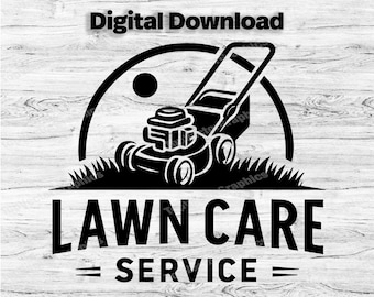 Landscaping Business Logo Customize Template, SVG, PDF, PNG, Jpg Lawn Care Svg, Company Logo, Business Logo, Mowing Design, Instant Download
