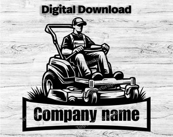 Landscaping Business Logo Customize Template, SVG, PDF, PNG, Jpg Lawncare Logo, Company Logo, Business Logo, Mowing Design, Instant Download