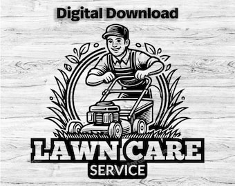Landscaping Business Logo Customize Template, SVG, PDF, PNG, Jpg Lawncare Logo, Company Logo, Business Logo, Mowing Design, Instant Download
