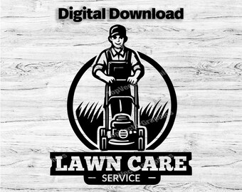 Landscaping Business Logo Customize Template, SVG, PDF, PNG, Jpg Lawncare Logo, Company Logo, Business Logo, Mowing Design, Instant Download