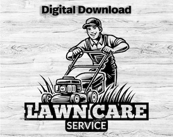 Landscaping Business Logo Customize Template, SVG, PDF, PNG, Jpg Lawncare Logo, Company Logo, Business Logo, Mowing Design, Instant Download