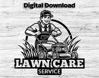 Landscaping Business Logo Customize Template, SVG, PDF, PNG, Jpg Lawncare Logo, Company Logo, Business Logo, Mowing Design, Instant Download