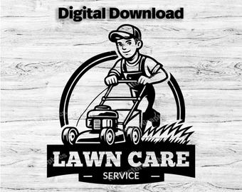 Landscaping Business Logo Customize Template, SVG, PDF, PNG, Jpg Lawncare Logo, Company Logo, Business Logo, Mowing Design, Instant Download