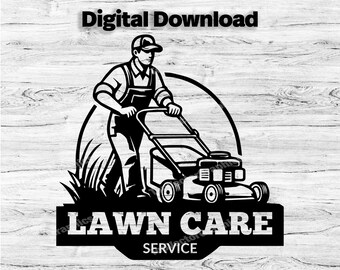 Landscaping Business Logo Customize Template, SVG, PDF, PNG, Jpg Lawncare Logo, Company Logo, Business Logo, Mowing Design, Instant Download