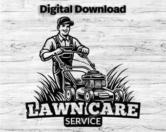 Landscaping Business Logo Customize Template, SVG, PDF, PNG, Jpg Lawncare Logo, Company Logo, Business Logo, Mowing Design, Instant Download