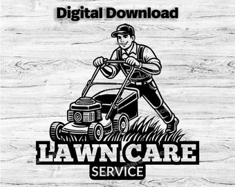 Landscaping Business Logo Customize Template, SVG, PDF, PNG, Jpg Lawncare Logo, Company Logo, Business Logo, Mowing Design, Instant Download