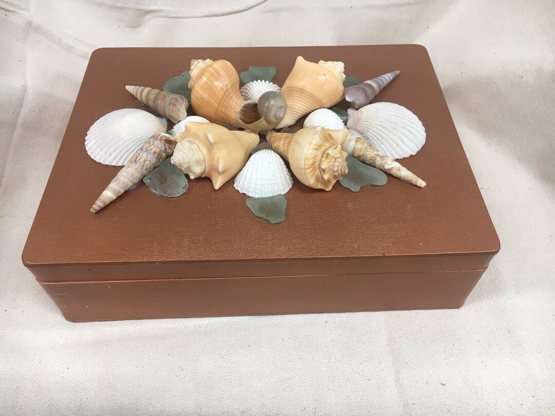 Copper Brown Decorative Shellbox - Etsy