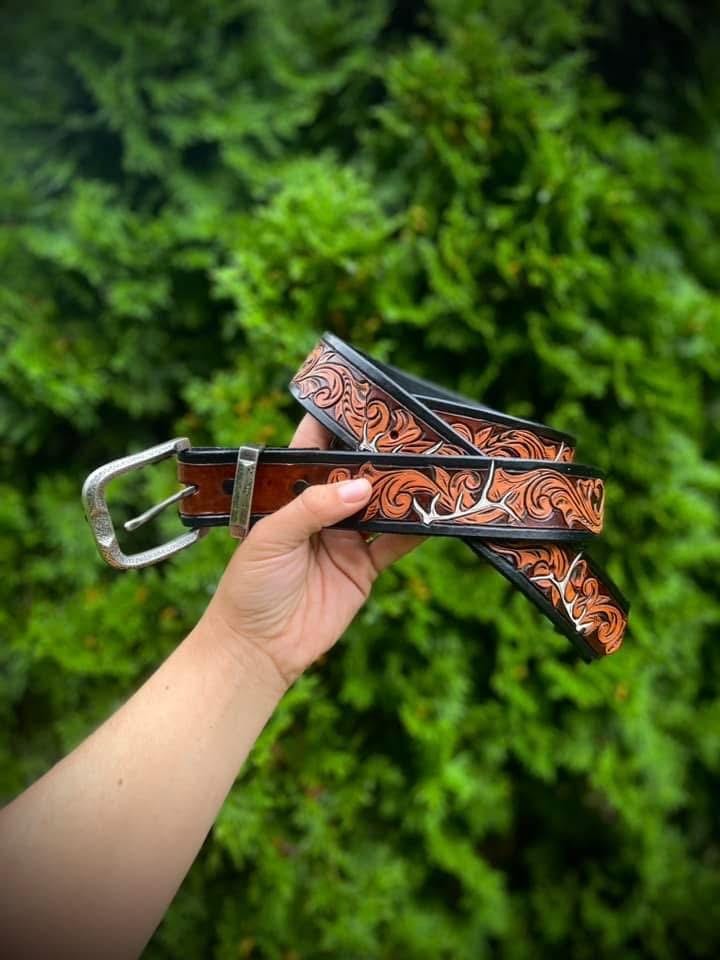 Belt / wrap - elk leather Bull Elk Mountain Scene Sling and Stock Wrap — Buffalo Brand  main image 4