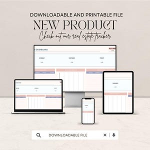 Real Estate Bookkeeping Tracker | Editable Spreadsheet for Income and Expenses | Financial Log and Tax Preparation | Digital Download