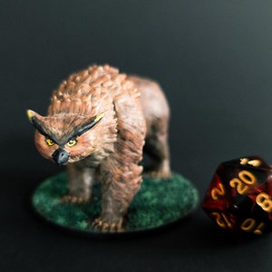 Owlbear - Hand Painted Miniature Monster for Dungeons & Dragons, Pathfinder And All Types of Table Games