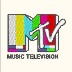 May include: A colorful embroidered patch with the MTV logo and the text "MUSIC TELEVISION".