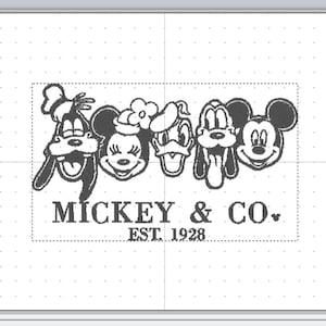 Mickey & Co. Embroidery Machine File