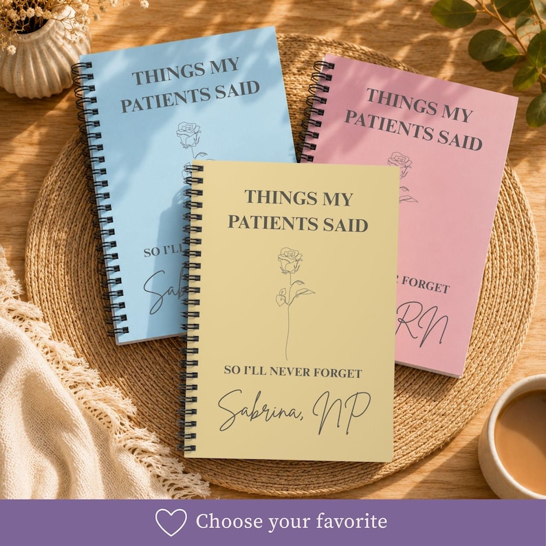 Patient Quotes Memory Book Nurse Practitioner Journal Healthcare Professional Keepsake Medical Career Documentation Personalized Notebook Graduation Gift Idea Meaningful Patient Interactions Record Special Moments Collection Thoughtful