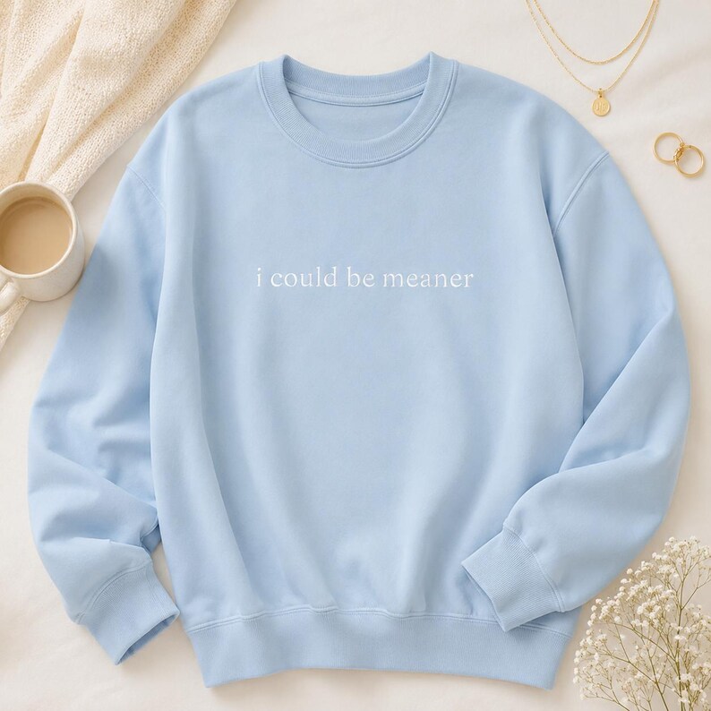 Sarcastic Sweatshirt Women Funny Crewneck Embroidered Design Cozy Fleece Pullover Perfect Gift Bestie Present Mom Humor Clothing Sassy Saying Apparel Casual Comfort Wear Classic Crew Neck Ribbed Cuffs Durable Construction Medium Heavy