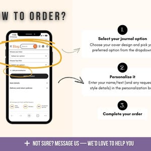 How to order graphic for a respitory therapist shirt showing a mobile Etsy listing screen with steps to select options, add personalization, and complete the order, with clear step-by-step instructions and messaging for customer support.