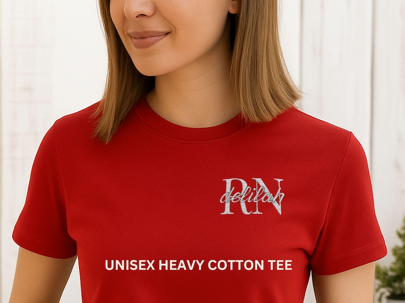 RN Graduate Gift Personalized Nurse Sweatshirt Custom Embroidered Name Healthcare Professional Apparel Medical Staff Appreciation Present Nursing Credential Design Crewneck Comfortable Fabric Hospital Worker Clothing Quality Embroidery