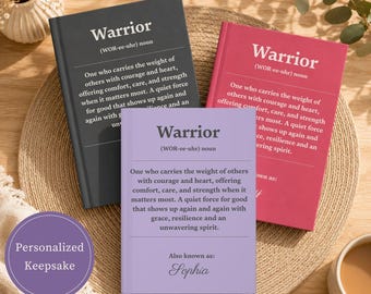 看護師への感謝の贈り物、パーソナライズされた看護師日記帳、記念品、戦士の定義、感動的な看護師の卒業祝い、看護師への感謝