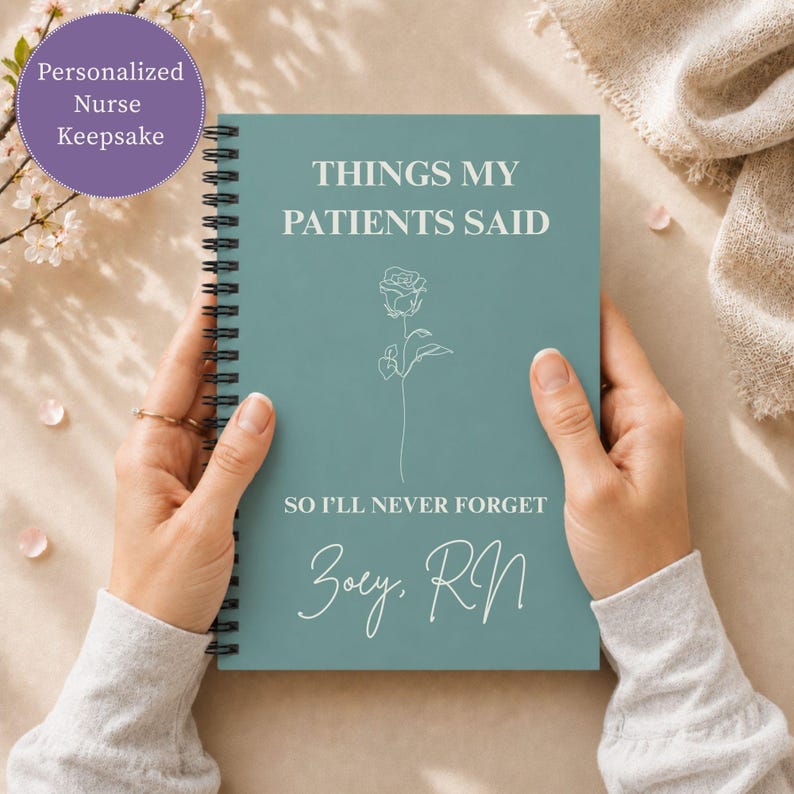 Nurse Practitioner Journal Graduation Present Idea Medical Professional Gift Patient Quotes Memory Book Healthcare Career Keepsake Personalized Notebook Special Moments Record Thoughtful Appreciation Gift Memorable Patient Interactions